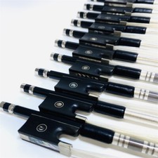 10pcs Strong Professional black Carbon fiber violin bow 1/2 ,round Stick