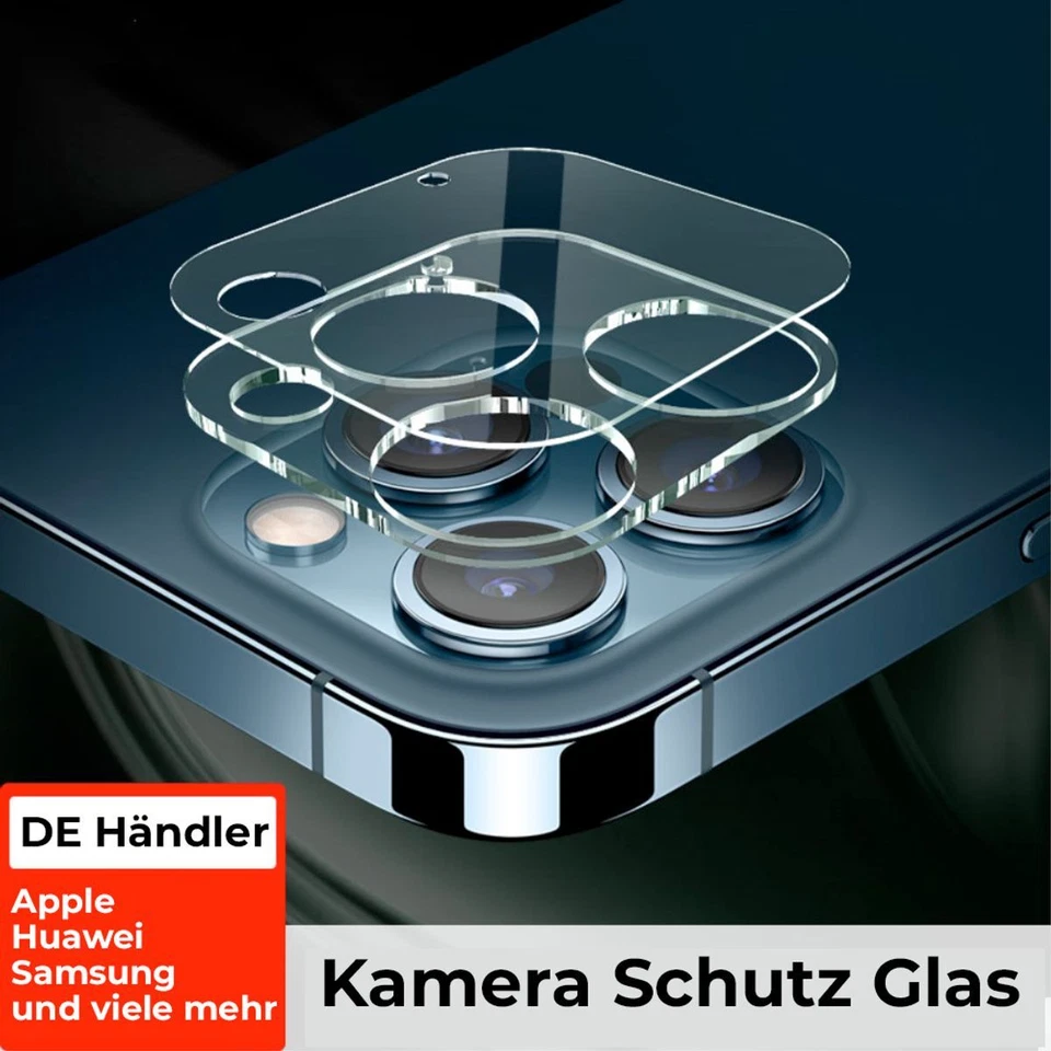 Kamera Objektiv HD+ Kameralinse Panzerfolie Schutzglas für Apple Samsung Huawei - Bild 1 von 1
