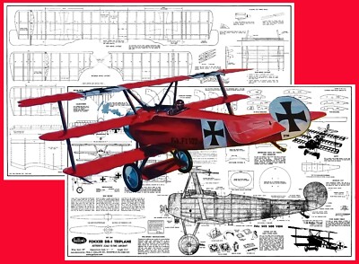 米国Guillow社バルサモデルキットFOKKER DR-I TRIPLANE Building Guillow's Fokker DR-I Triplane Laser Cut Balsa