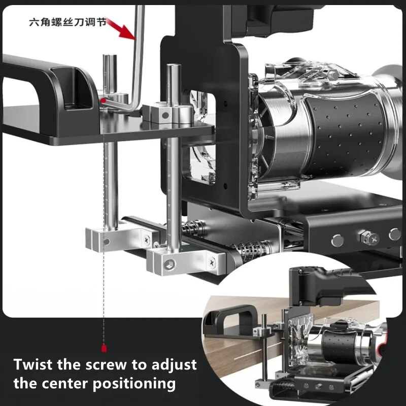 Sujetador invisible 2 en 1 localizador de perforación para carpintería recorte soporte ranurado Foto 2 de 4