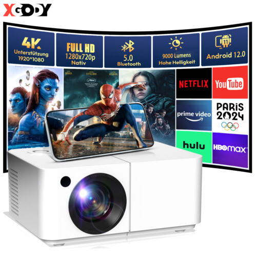 20000 lumen LED Projektor WiFi Android 4K USB HDMI Beamer UHD Heimkino Airplay - Bild 26 von 49