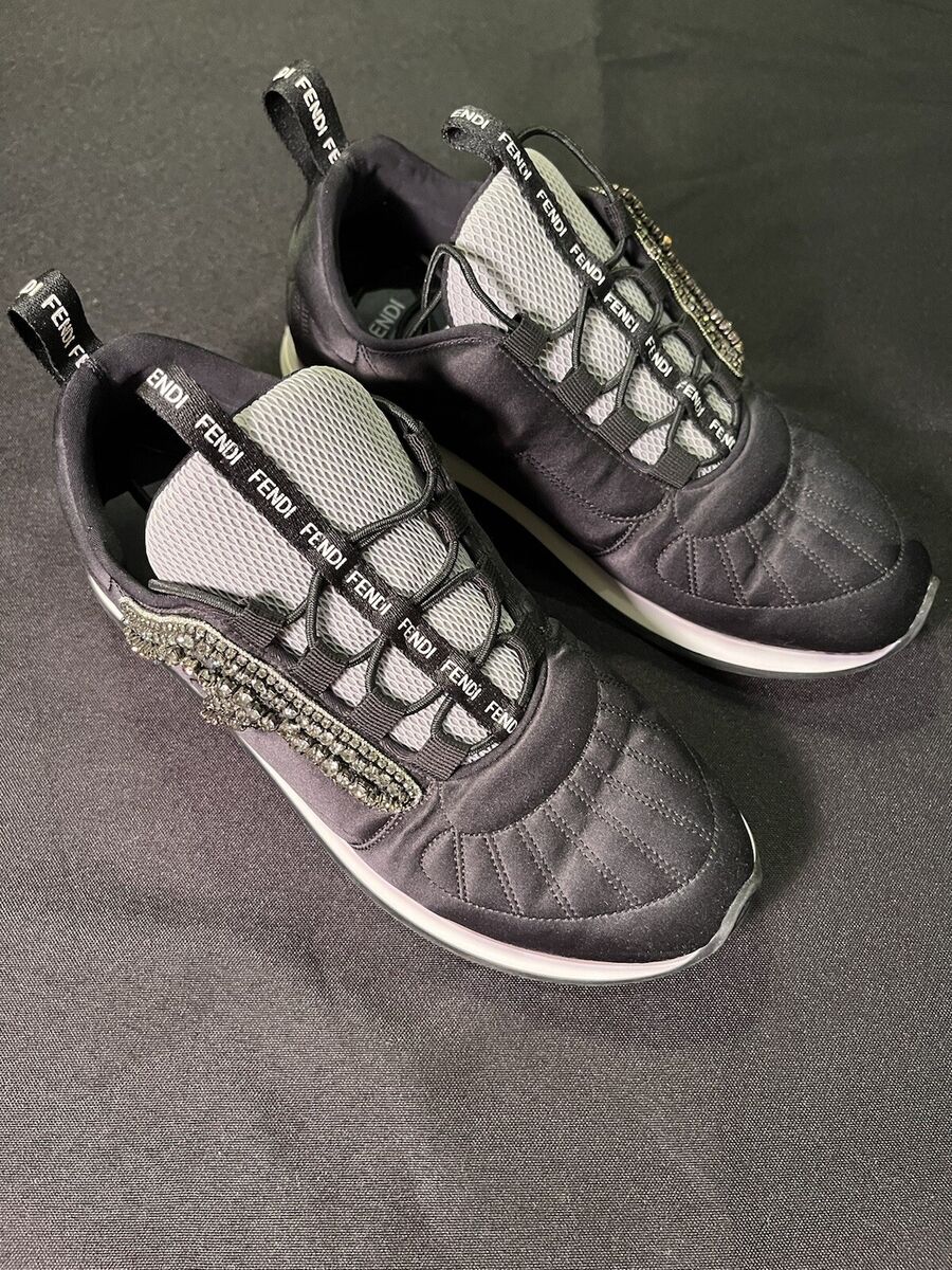 $890 FENDI FANCY CRYSTALS SNEAKERS FF FREEDOM SHOES TRAINERS $890 FENDI FANCY CRYSTALS SNEAKERS FF FREEDOM SHOES TRAINERS