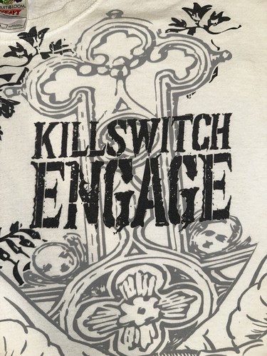 Killswitch Engage TShirt AOP Metalcore Band Music Punk Grunge Y2k Men's Size L - Picture 5 of 16