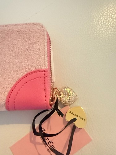 NWT JUICY COUTURE LOVERS LARGE ZIP AROUND WALLET BAG PINK - Picture 4 of 5