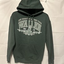 Morgan Wallen Hoodie Sweatshirt Size Small Green One Night at a Time World Tour