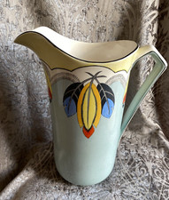 Antique Crown Devon Fieldings Large Wash Jug Pitcher 1917-1930 Art Nouveau