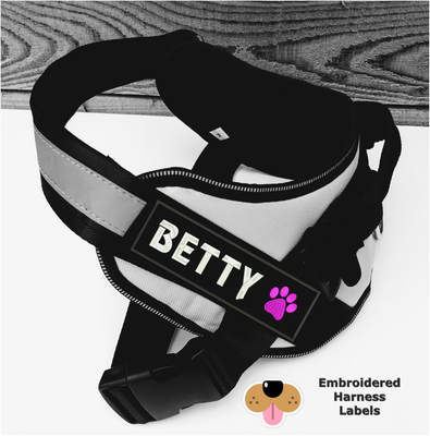 dog harness labels