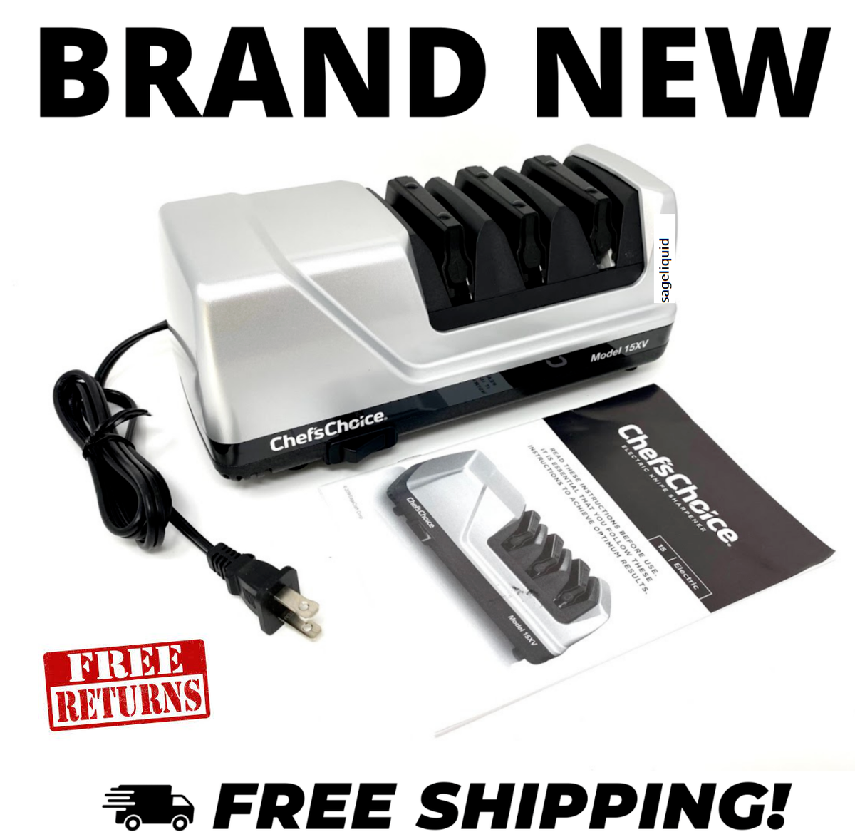 Chefs Choice 15 Trizor XV EdgeSelect Professional Electric Knife Sharpener  NEW