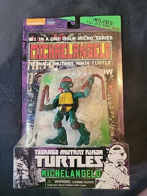 Teenage Mutant Ninja Turtles Michelangelo Action Figure & Comic 2014 Playmates