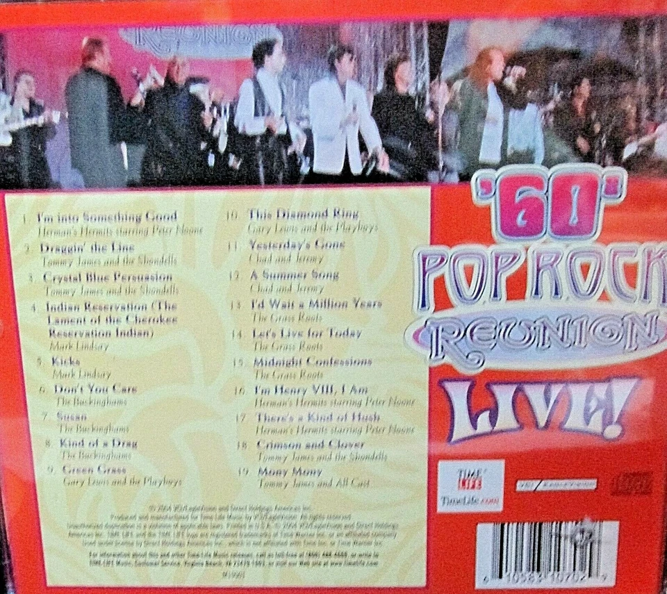 60's Pop Rock Live Reunion CD, Grass Roots, Tommy James, Herman's  Hermits - Image 3 of 4