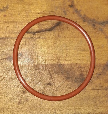 High-Temp Soft Silicone O-Ring 3-5/8 OD X 3-1/4 ID X 3/16 THK, 339 Dash Number