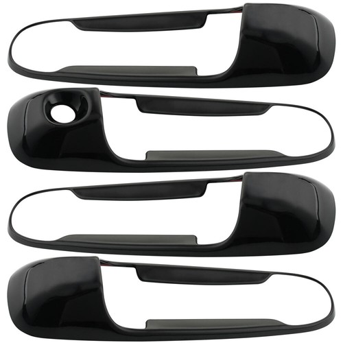 8PCS Gloss Black Door Handle Cover Trim For Dodge RAM 1500 09-18 Accessories PA - Picture 3 of 5