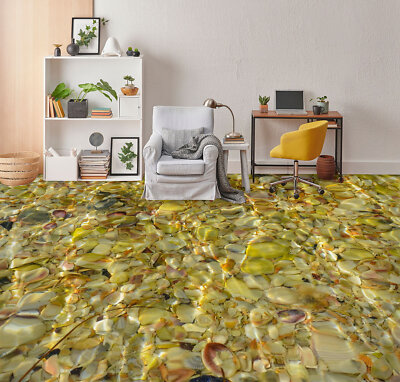 3D Yellow Stone SKE3580 Floor WallPaper Print Decal Epoxy Floor