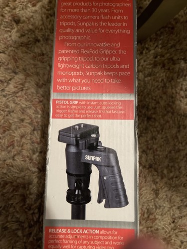 Sunpak - PlatinumPlus Ultra 6000PG 61" Tripod - Black - Picture 7 of 10