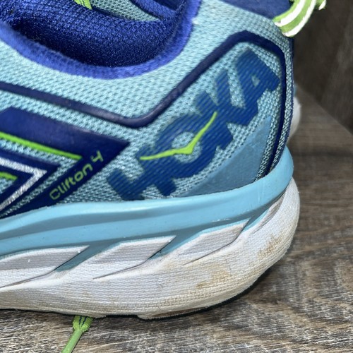 Wm’s HOKA ONE ONE CLIFTON 4 ‘SKY BLUE/SURF THE WEB’ US 9M/EU 41.5 Running Shoes - Picture 11 of 12