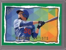 MOOKIE BETTS 2020 Topps Gallery Modern Artists #MP-26 Green Parallel #106/250