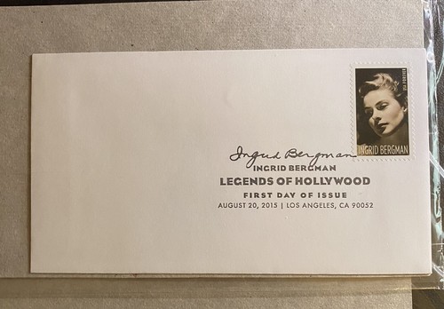 Ingrid Bergman Commemorative Stamp Pane / 20 Forever plus First Day of Issue NEW - Picture 4 of 5