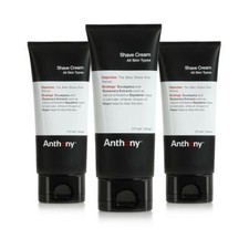 Anthony Shave Cream, 6 Fl Oz Pack of 3