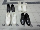 Vintage GI Joe Boots & Shoes Lot Four Pairs white black dress shoes