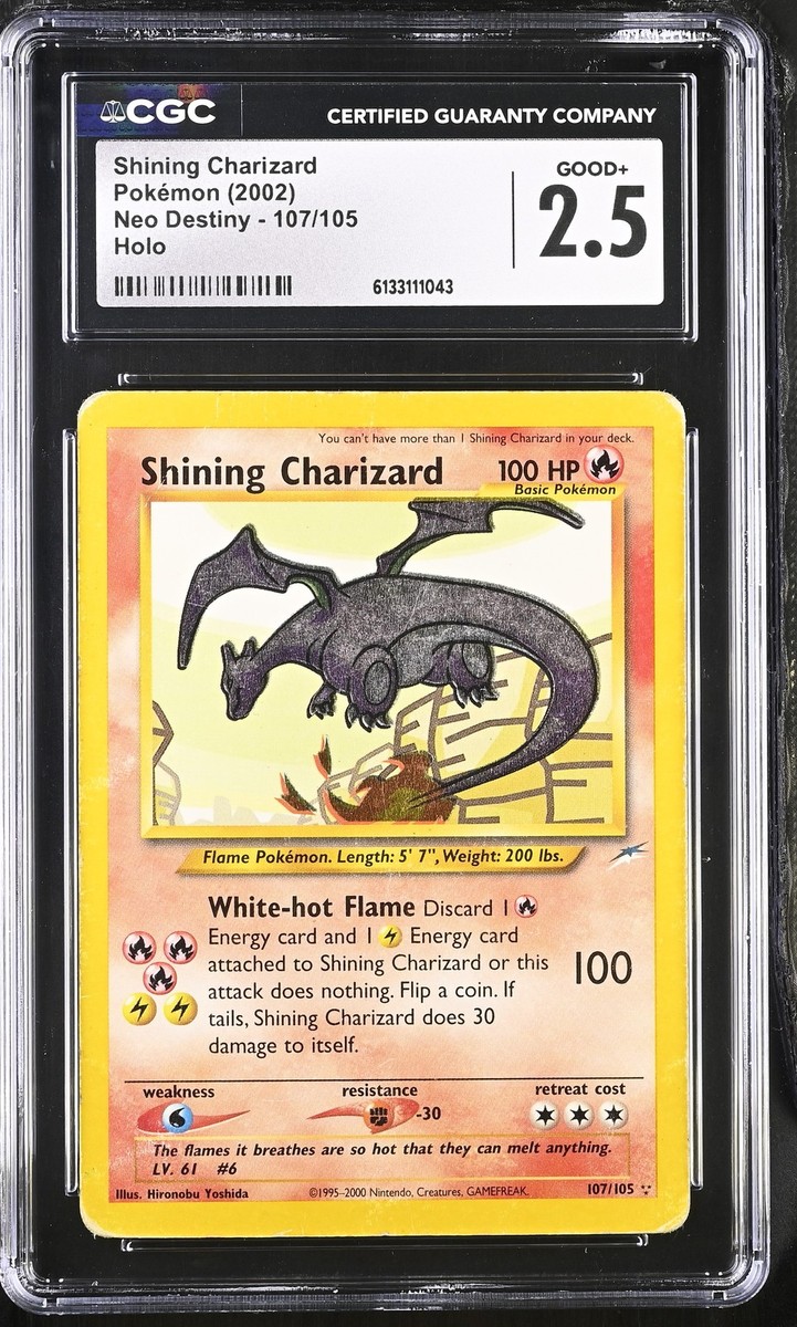 CGC 2.5 Shining Charizard 107/105 Holo Neo Destiny Graded Pokemon