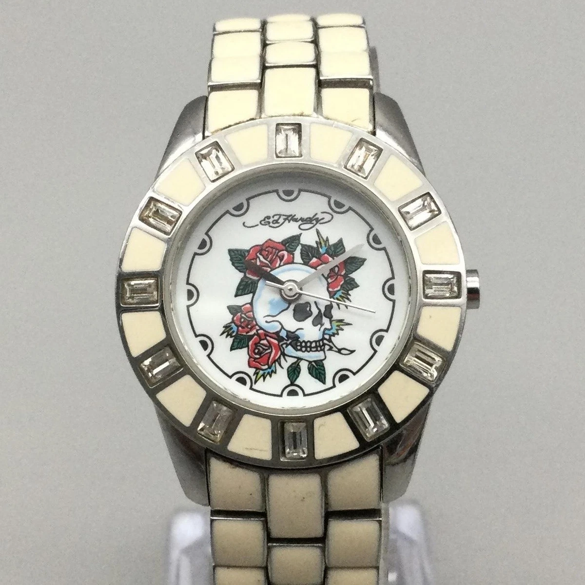 Ladies Ed Hardy Rebelle Watch - Silver Ed Hardy Diamond Watches for Women | Mercari main image 3