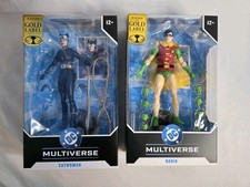 McFarlane DC Multiverse Gold Label Catwoman Hush & Silver Age Robin In Hand New