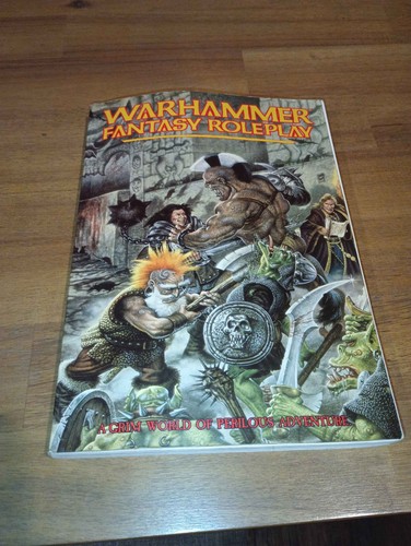 Vintage Warhammer Fantasy Roleplay Core Rulebook 1st Edition Softcover 1988 OOP