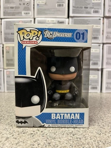 Funko Pop DC Universe Batman Vinyl Bobble-Head #01 OG First Run 🔥 🔥 🔥