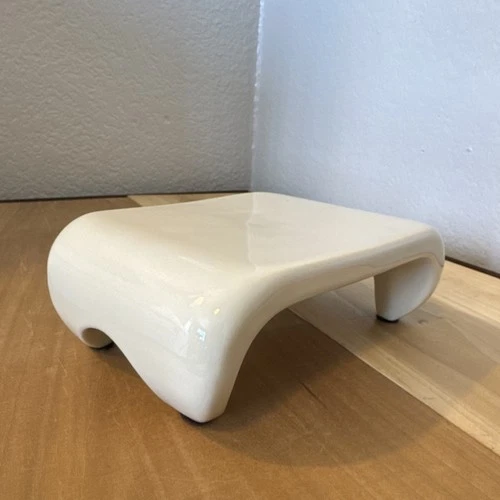 Haeger 3291-1984 White Ceramic Mid-Century Modern Rectangle Planter 1984