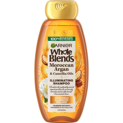 Garnier Whole Blends Shampoo with Moroccan Argan and Camellia Oil 12.5oz (3 Pack