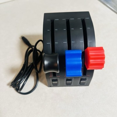 Logitech Pro Flight Throttle Quadrant Professional Simulation Axis Levers Works!