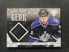 2012-13 Panini Rookie Anthology #GG-JW Justin Williams Titanium Game-worn Gear
