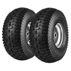 Lawn Mower Tires 15x6-6" Lawn Tractor Tires 2-Pack Turf Pneumatic Tires