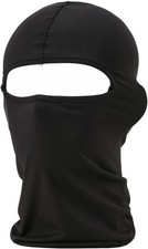 Balaclava Tactical Face Mask Hood Neck Gaiter 1 Pack Black