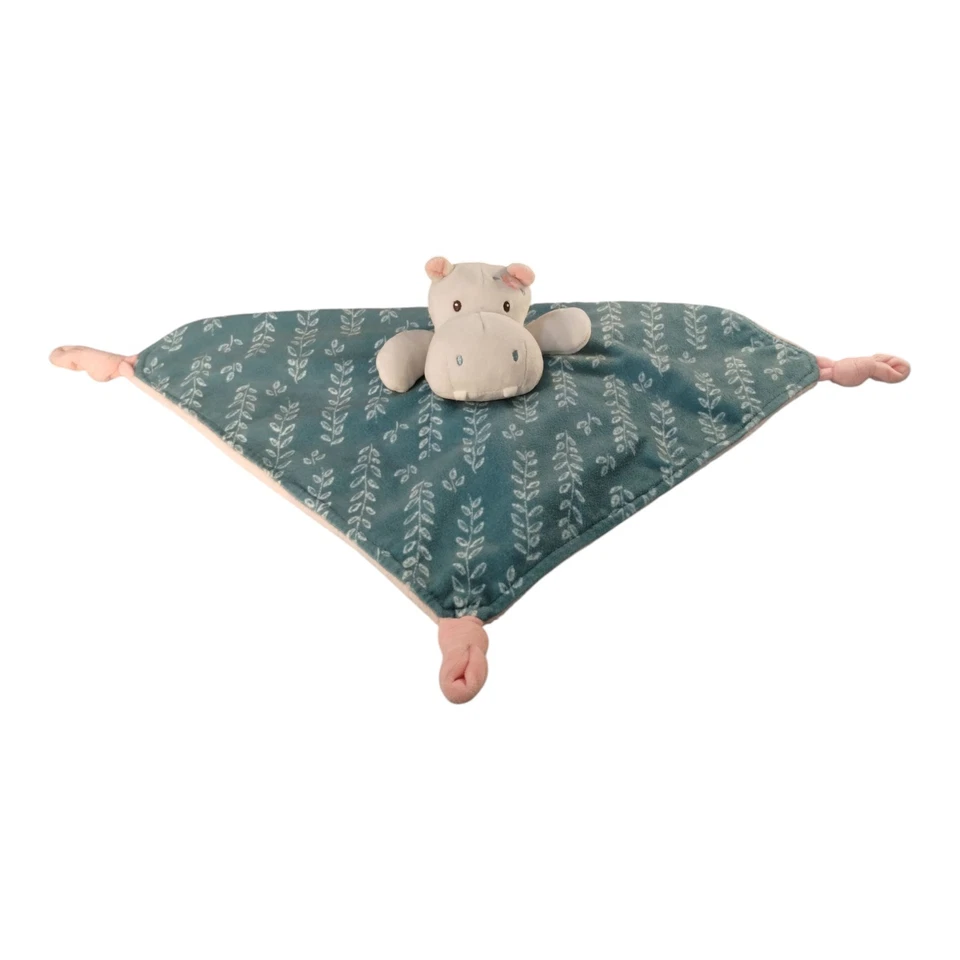 Плюшевое милое защитное одеяло Mary Meyer, 13 x 13 дюймов, драгоценности бегемота - Изображение 2 из 4