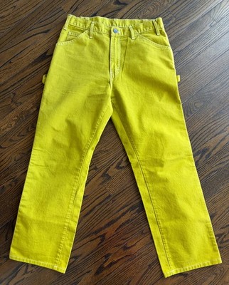 rare vintage DICKIES painters work pants 32x30 dyed green Sherwin Williams patch