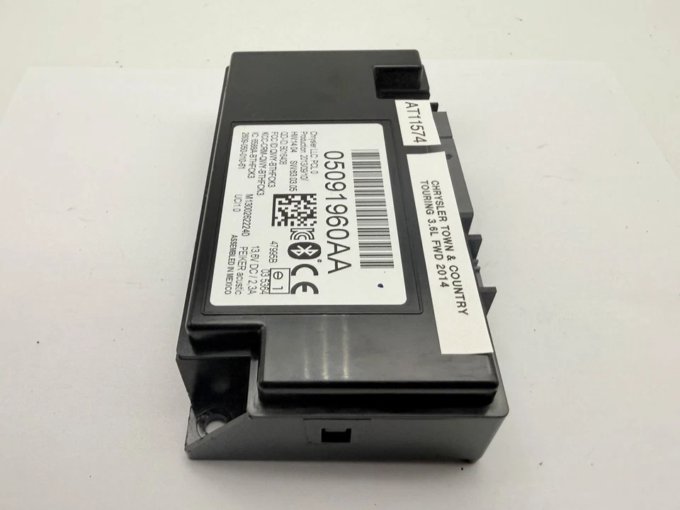 Módulo de control de comunicación Bluetooth OEM 11-16 Chrysler Town & Country Caravan Foto 4 de 4