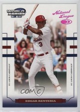 2004 Donruss World Series Purple Holofoil 100 97/100 Edgar Renteria #WS-157 0t2