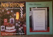 lot of 2 cross stitch booklets -Christmas