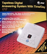 AT T 1717 Digital Answering System with Time/Day w/Power Adapter