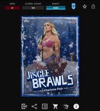 VIDEOGAME Topps WWE Slam 25 - MAIN EVENT JINGLE BRAWLS Motion - CHARLOTTE FLAIR