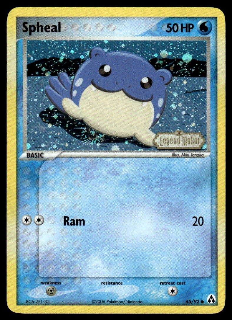 Pokemon TCG Legend Maker #65/92 Spheal NM