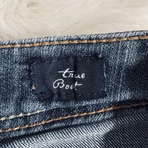 Unionbay True Boot Cut Jeans 3 Blue Distressed Stretch Juniors Measure 29 x 29.5 - Picture 6 of 9