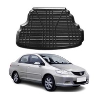 Kofferraumwanne Laderaumwanne FüR Honda City 2006-2009 Stufenheck Gummi Tpe