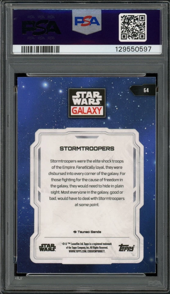 PSA 10 2024 Star Wars Galaxy Stormtroopers #64 - Image 2 of 2