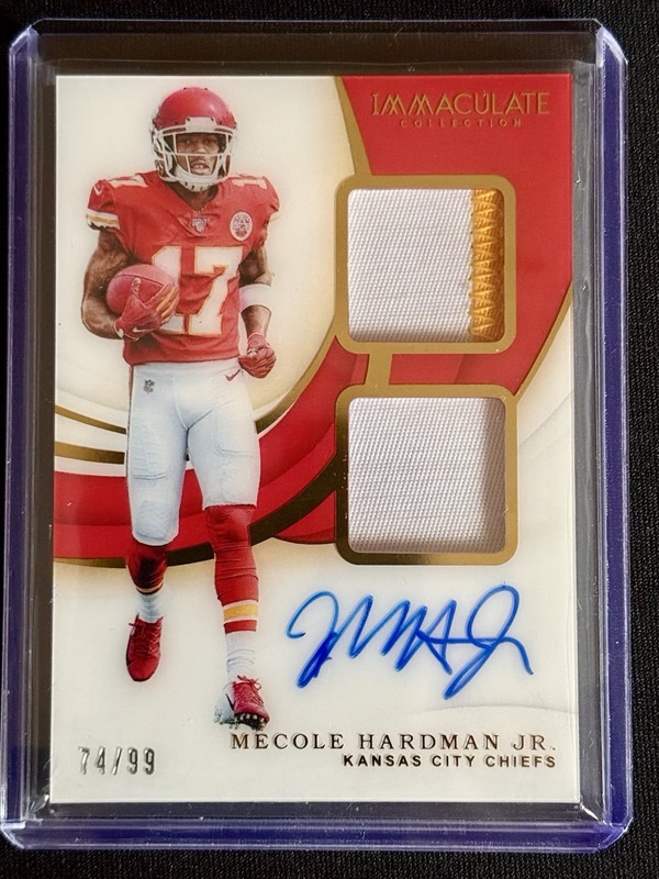 2019 Panini Immaculate Football Mecole Hardman Auto Patch /99