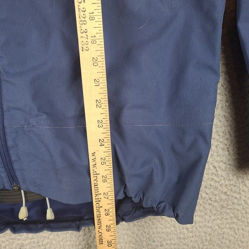 Vintage Patagonia White Smoke Ski Jacket Men’s Sz Large Blue Hooded Waterproof - Picture 8 of 9