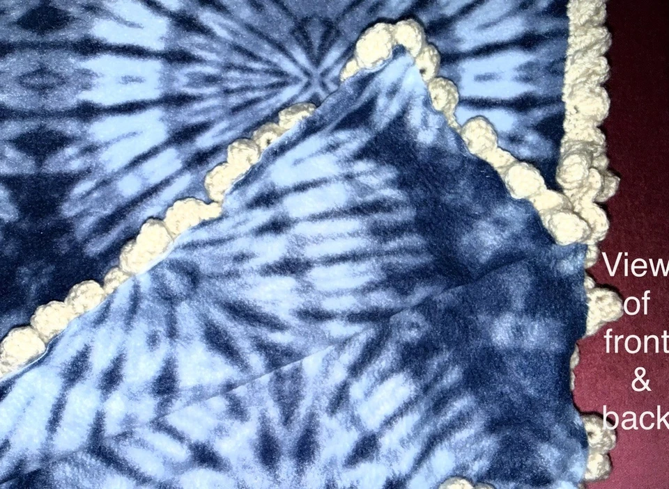 Manta de lana con aspecto de teñido tie infantil - Hecha a mano Foto 2 de 3