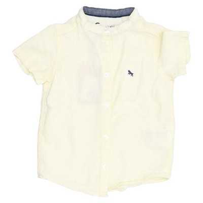 H&M, Kurzarmhemd, Größe: 92, Gelb, Baumwolle, Einfarbig, Jungen #TTD