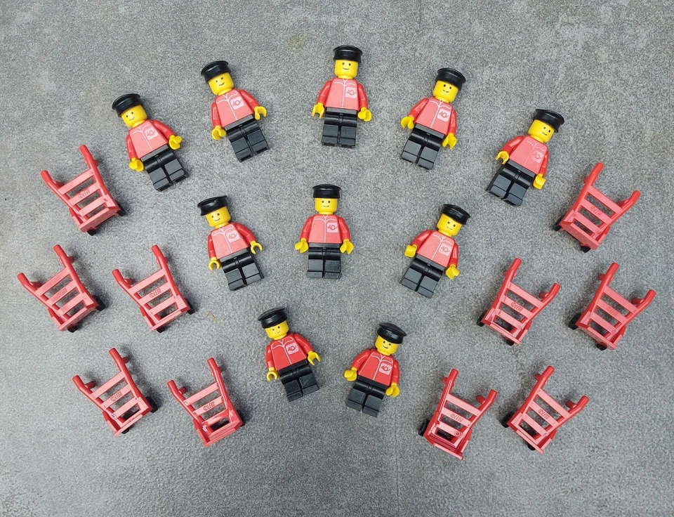 Lego Minifiguren 10 St. Classic Town Post Office mit Zubehör  - Bild 3 von 3